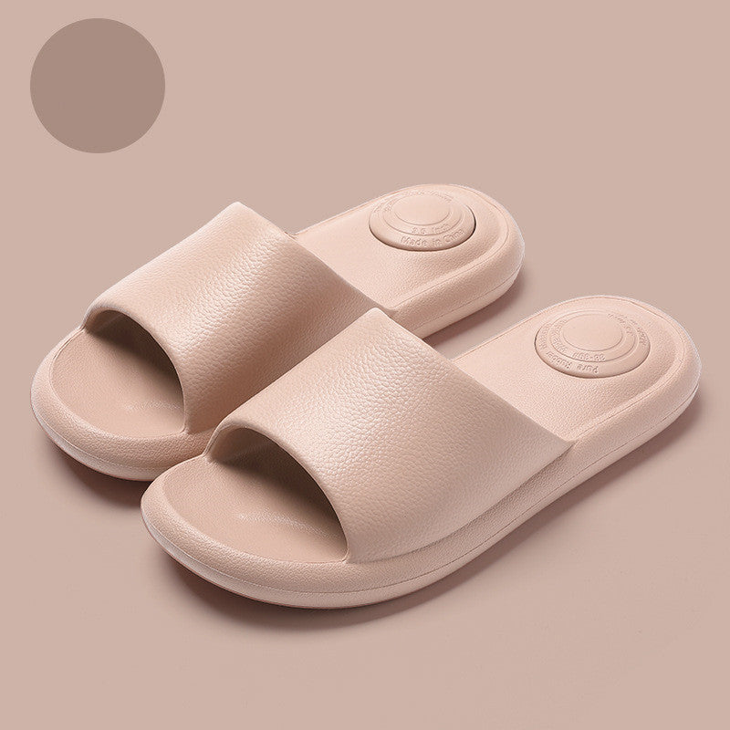 New Solid Color Slipper Summer Fashion Anti-Slip Non-slip Floor Bathroom Slippers For Women Men Casual Couple House Shoes