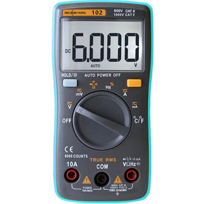 Automatic range current and voltage meter