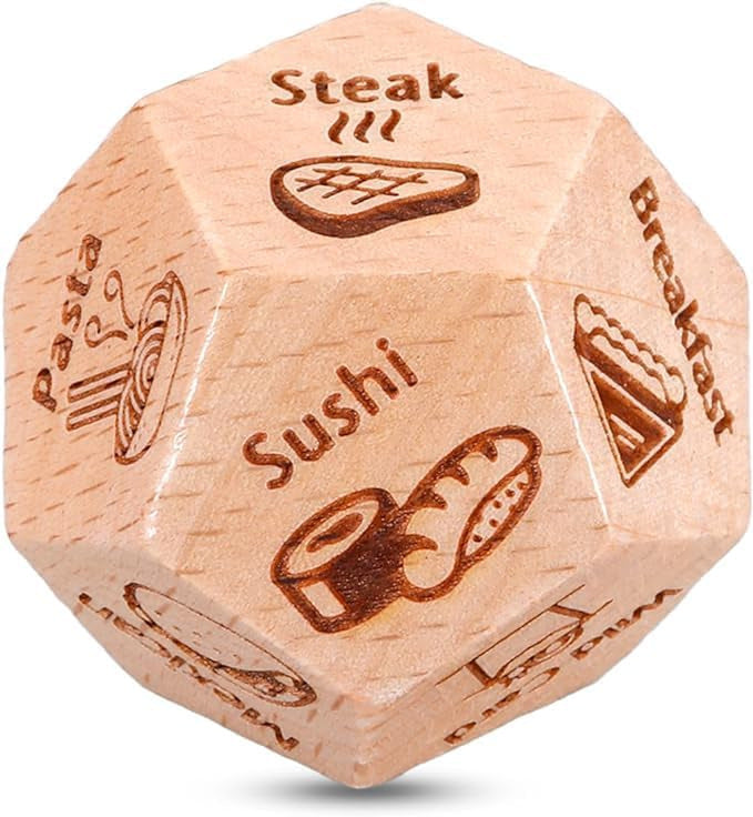 2024 Valentine's Day Date Food Decision Dice