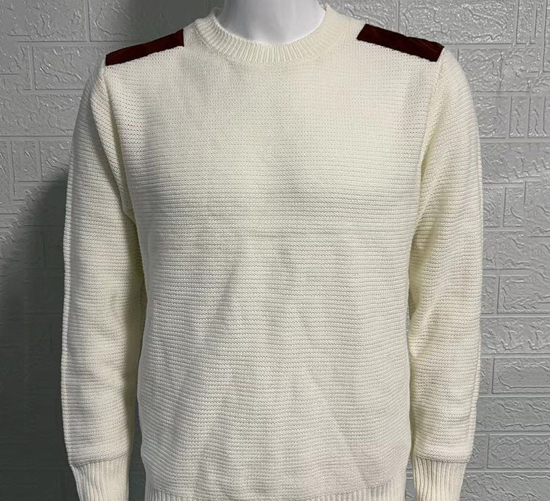 Men's Knitwear Round Neck Long Sleeve Stitching