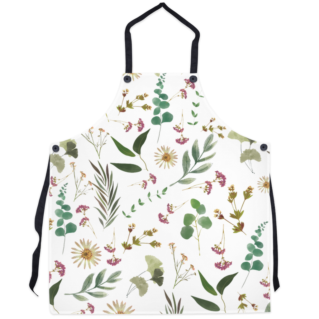 Flower and Leaf Pattern Aprons