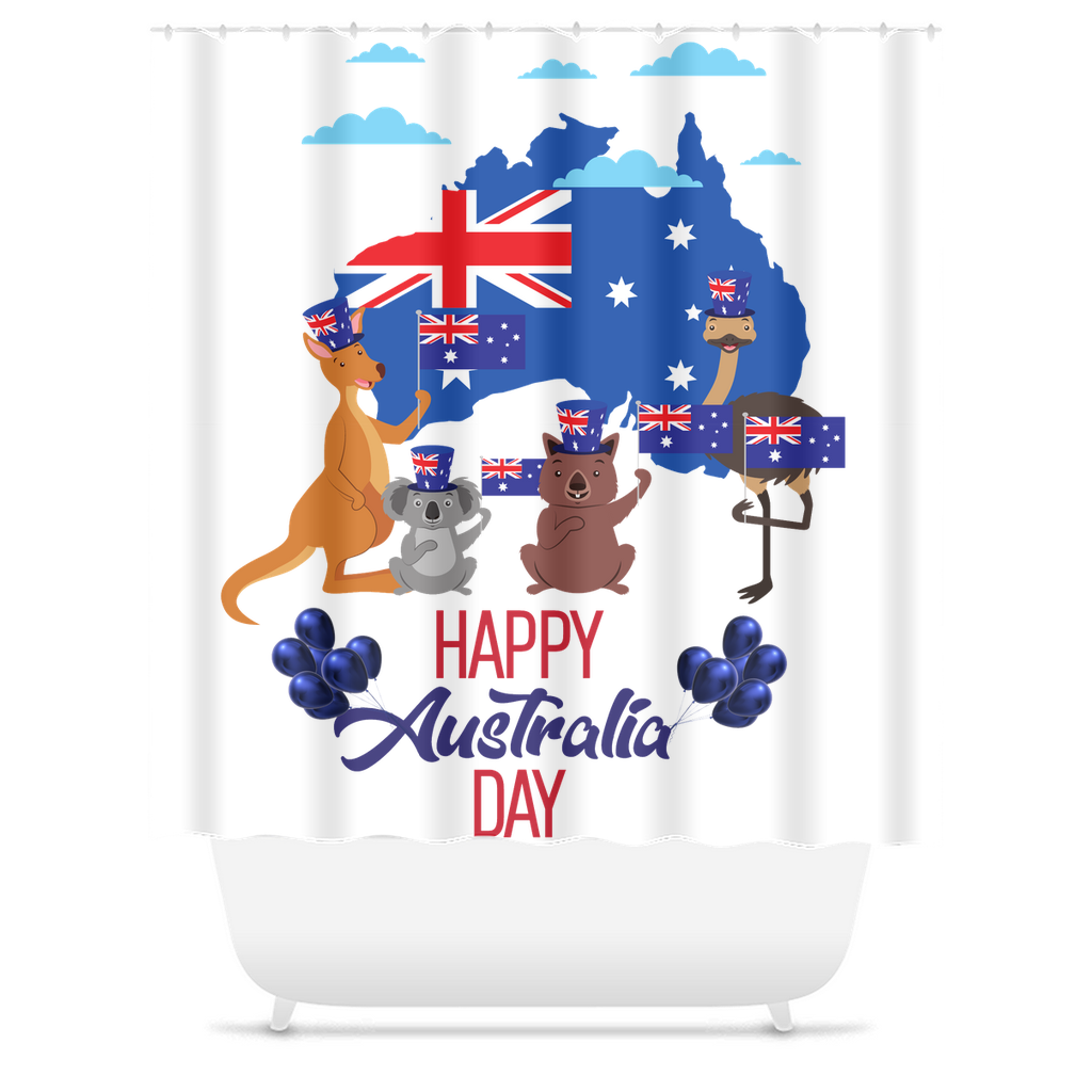 Australia Day Shower Curtains