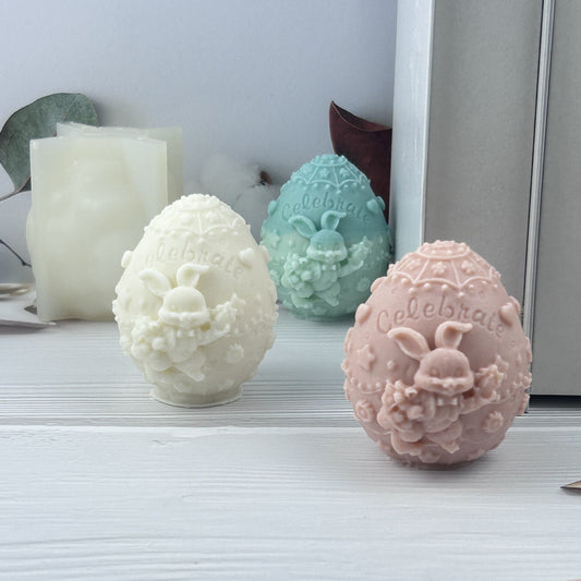 Rabbit Egg Silicone Mold Easter Decoration Ornaments
