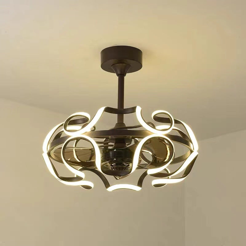 Modern Simple LED Energy-saving Fan Lamp