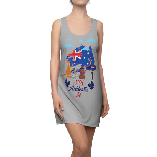 Australia Day Women's Cut & Sew Racerback Dress