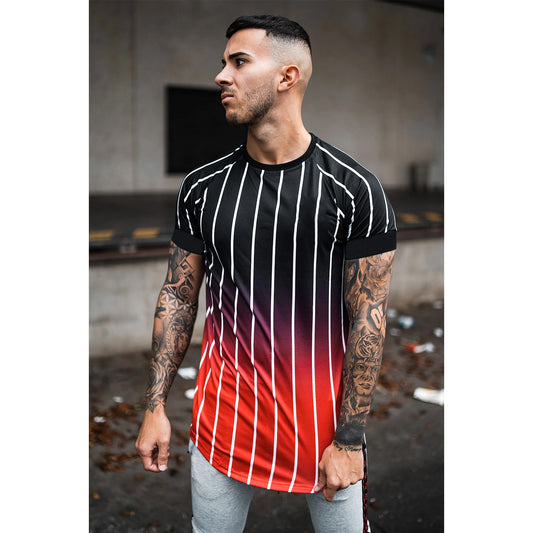 Men's short sleeve printed T-shirt