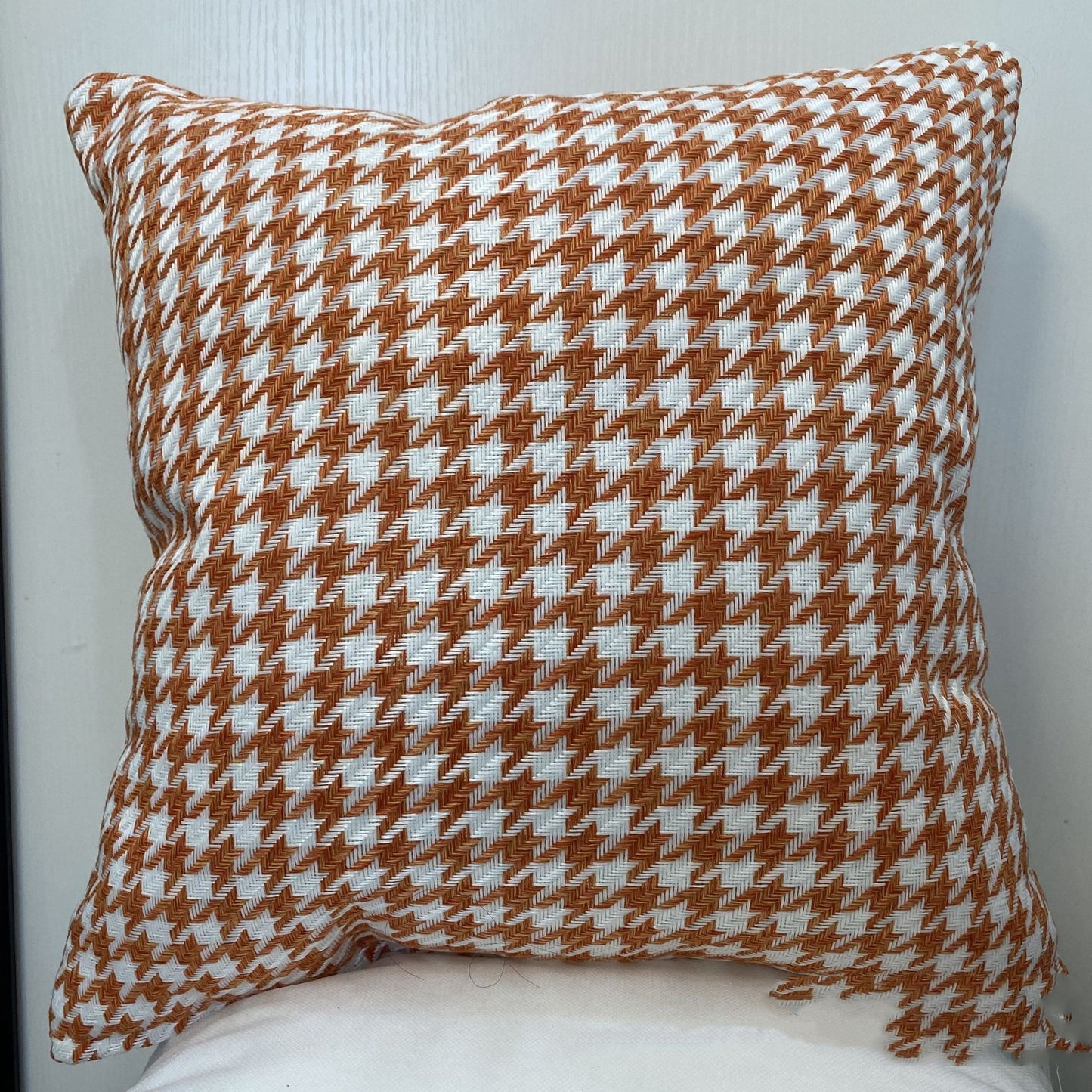 Thousand Bird Grid Ins Style Light Luxury Linen Pillowcase