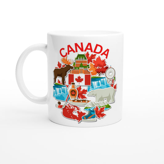 Canada Items White 11oz Ceramic Mug
