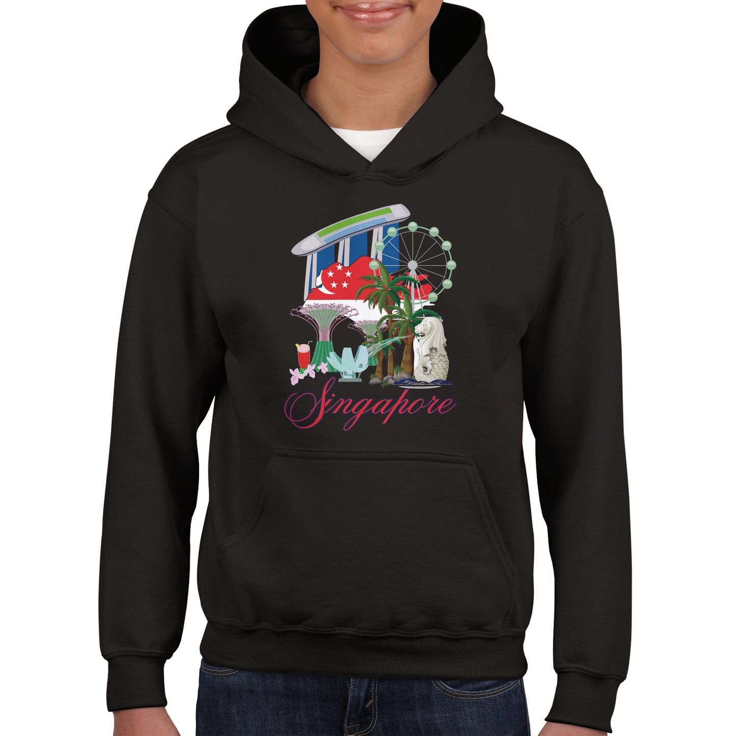 Singapore Classic Kids Pullover Hoodie