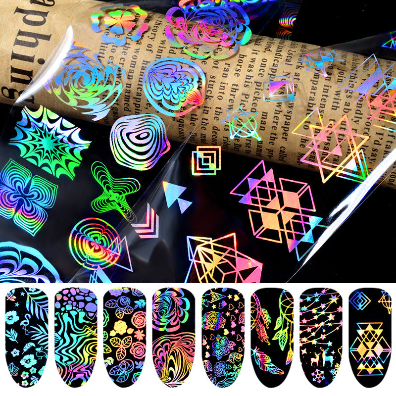 Nail Laser Star Sticker Thermal Transfer Nail Decals Symphony Star Paper