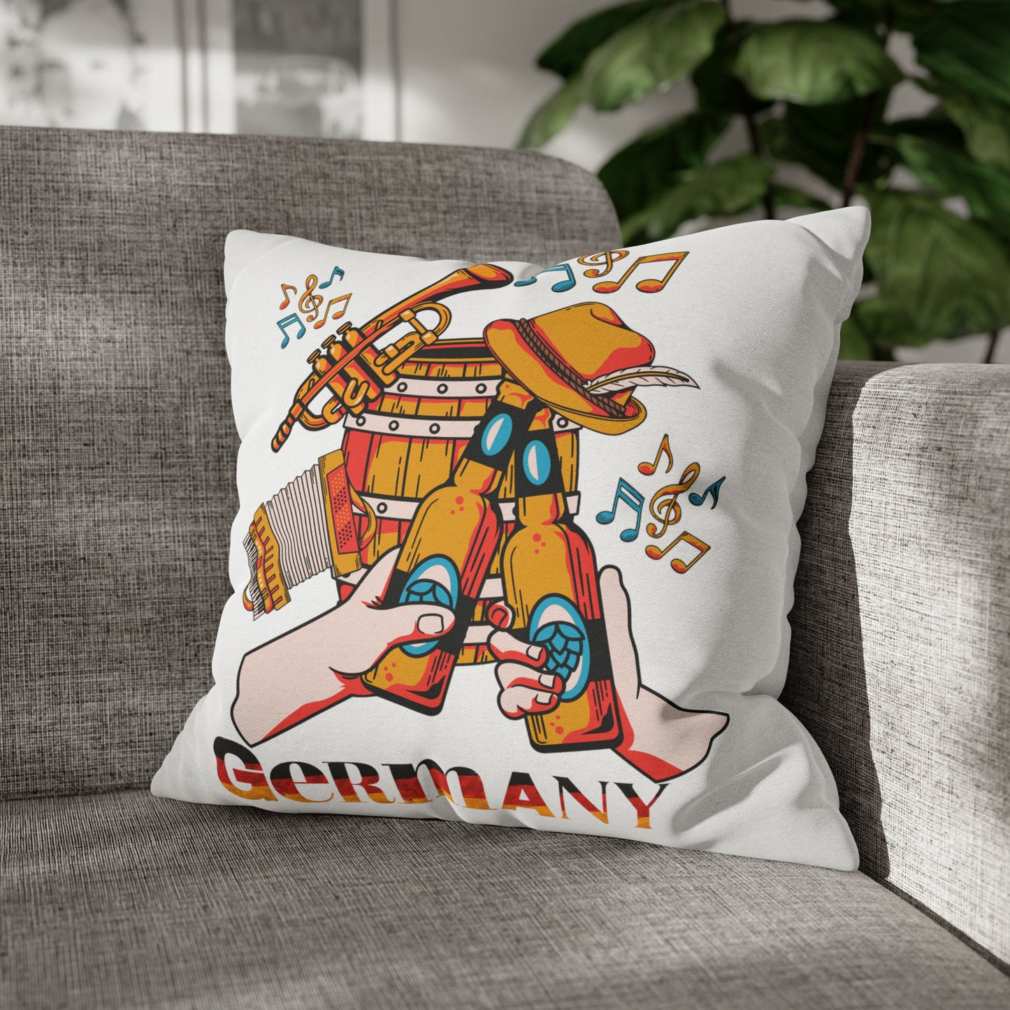 Germany Spun Polyester Square Pillow Case