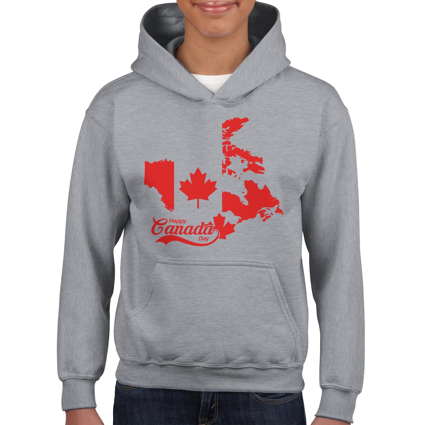 Happy Canada Day Classic Kids Pullover Hoodie