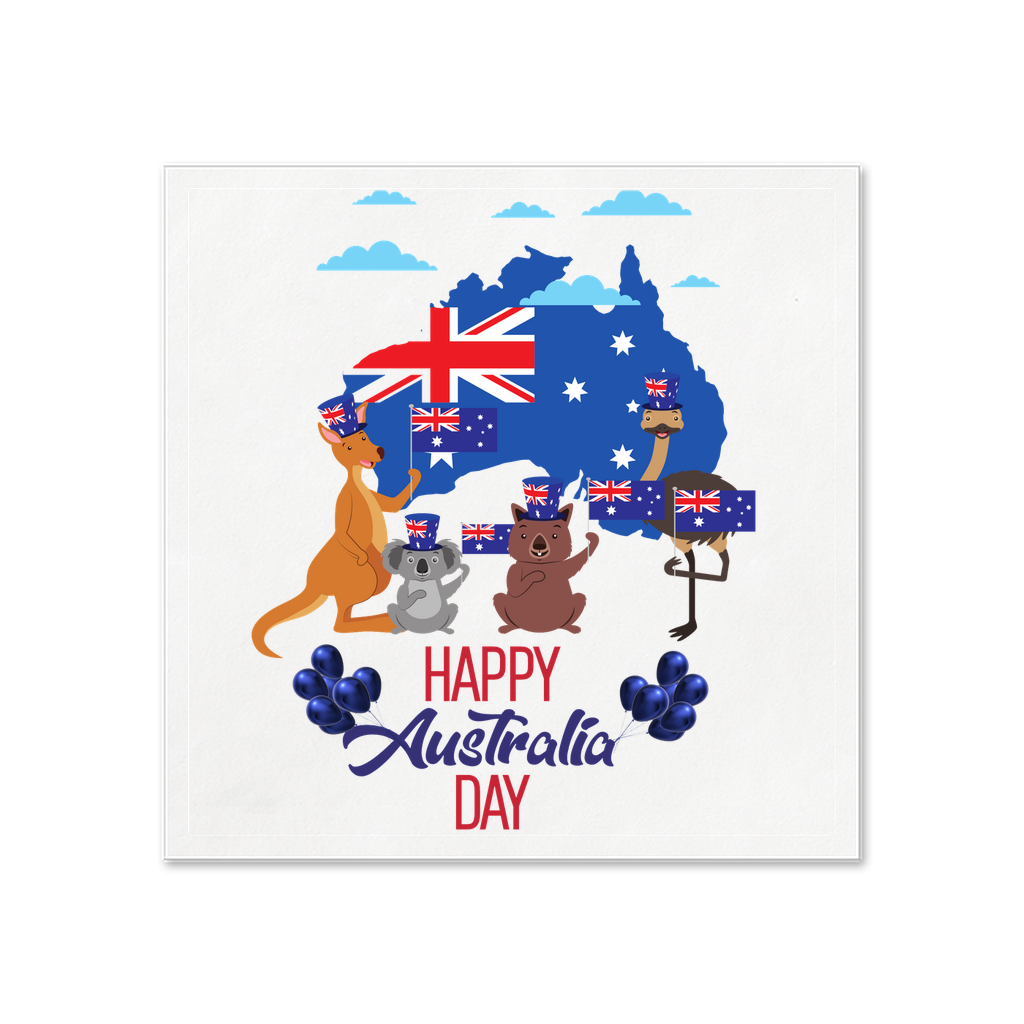 Australia Day Uncoined Napkins