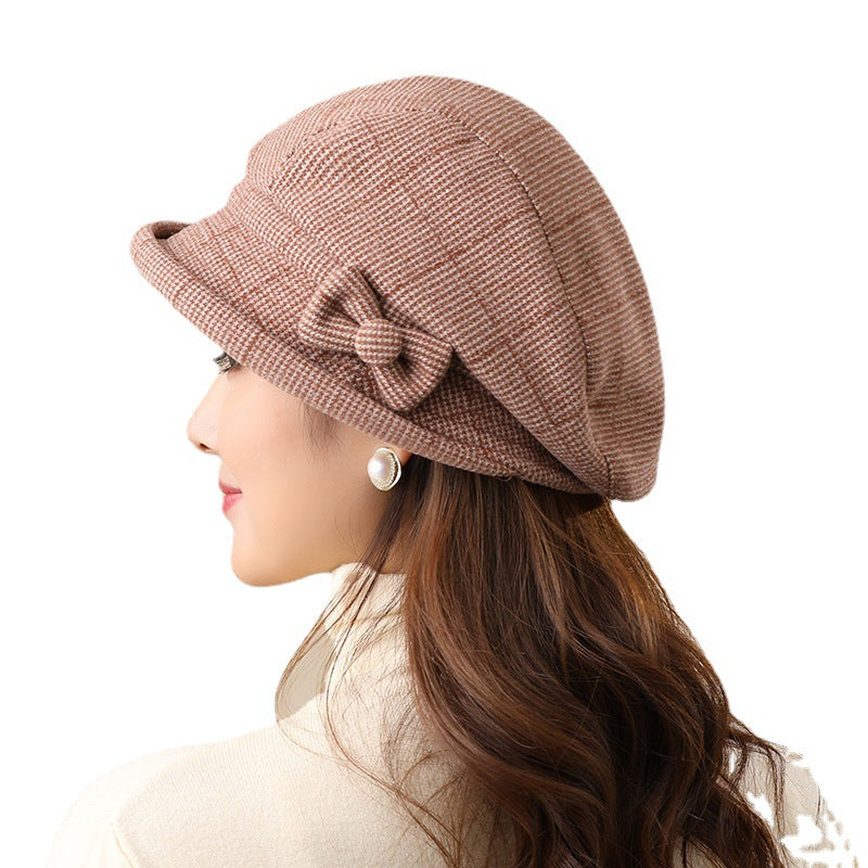 Plaid Warm Fashion Casual All-matching Fisherman Hat