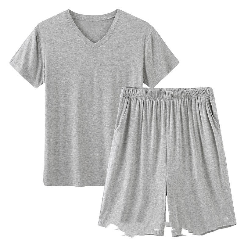 Modal Pajamas Men's Summer Shorts Short Sleeve