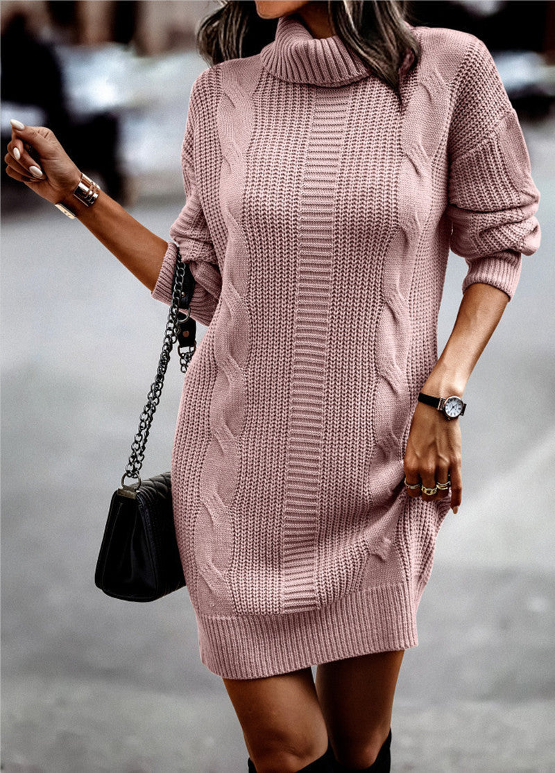 Women's Turtleneck Long Sleeve Narrow Sweater