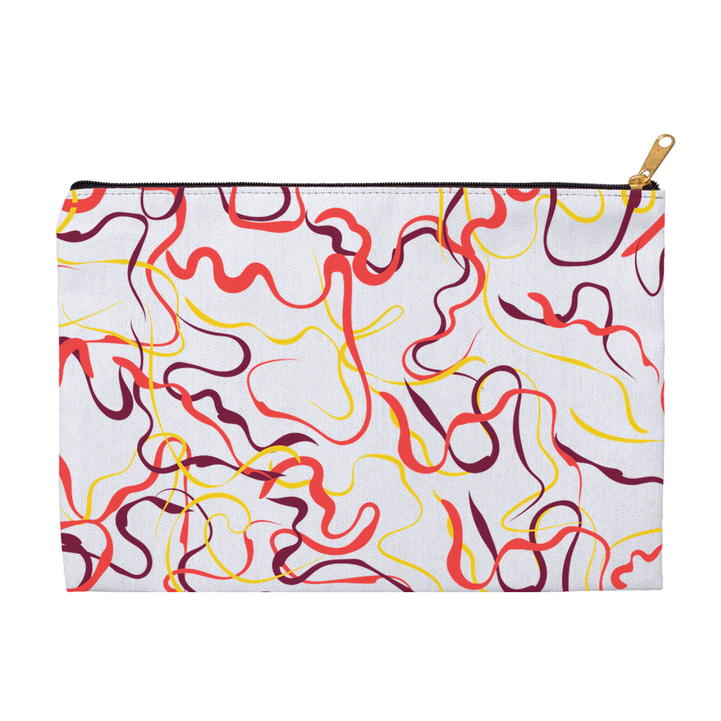 Abstract Line Pattern Accessory Pouches