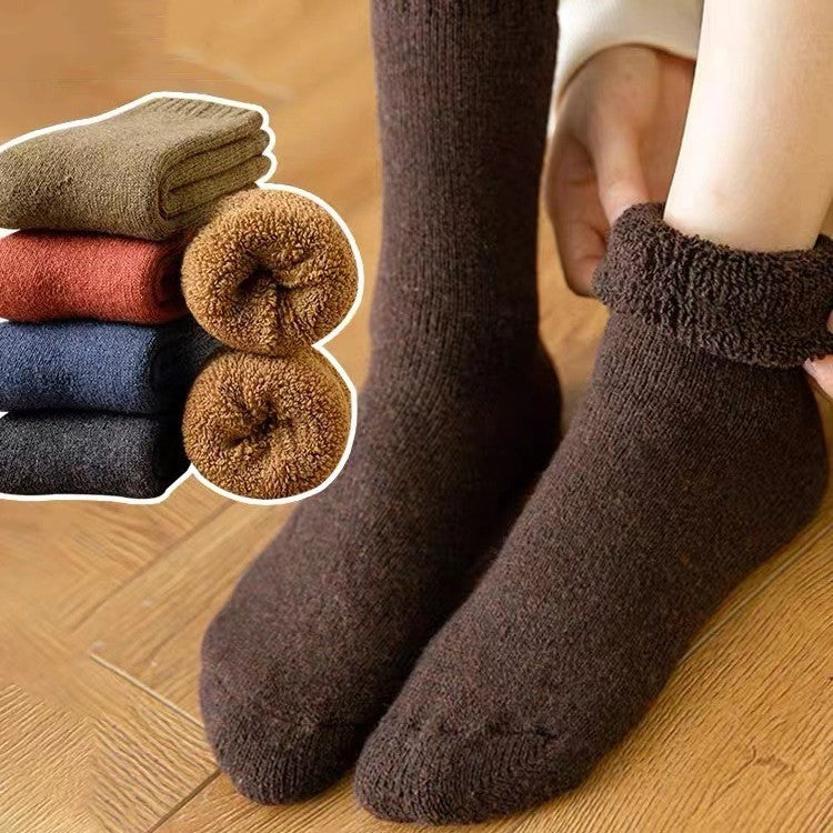 Wool Socks Autumn And Winter Thickening Women