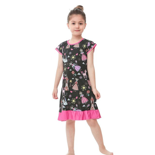 3D Printing Pajamas Children Clothes Children Pajamas Dresses Baby Girls Pajamas Pajamas