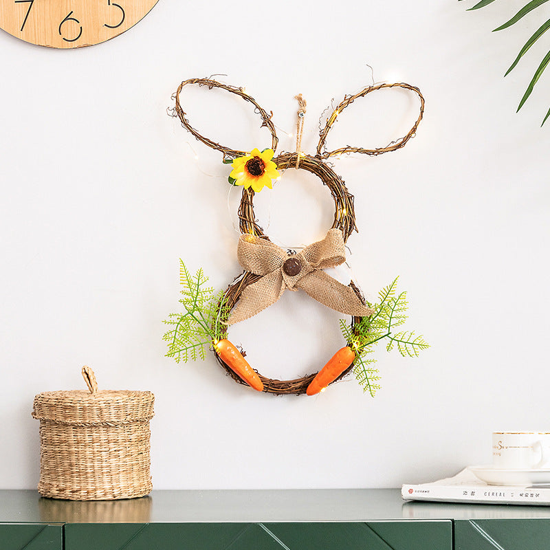 Easter Egg Rabbit Suit Living Room Fu Character Ornaments