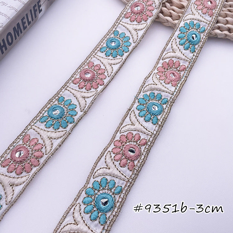 Ethnic Style Embroidered Clothing Decorative Lace