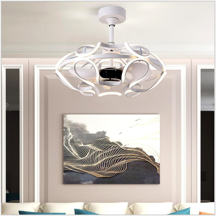 Modern Simple LED Energy-saving Fan Lamp