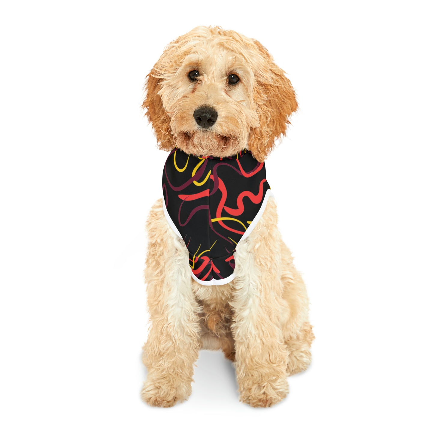 Abstract Line Pattern Pet Hoodie