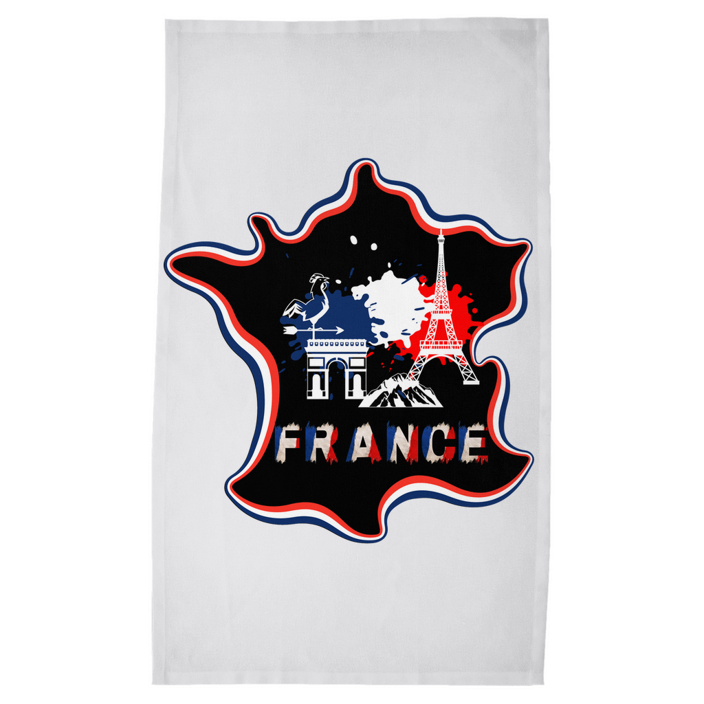 France Map Tea Towels