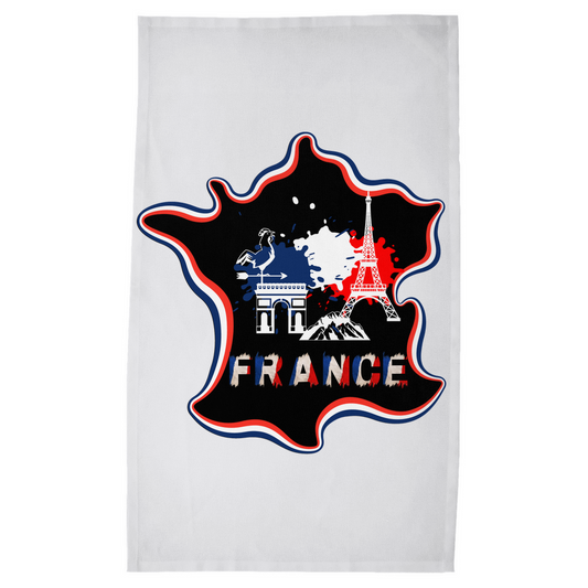 France Map Tea Towels