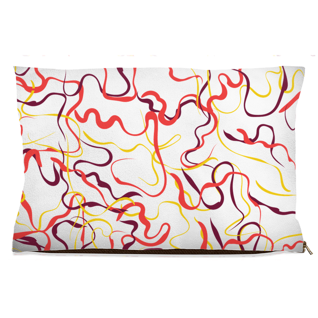 Abstract Line Pattern Dog Beds