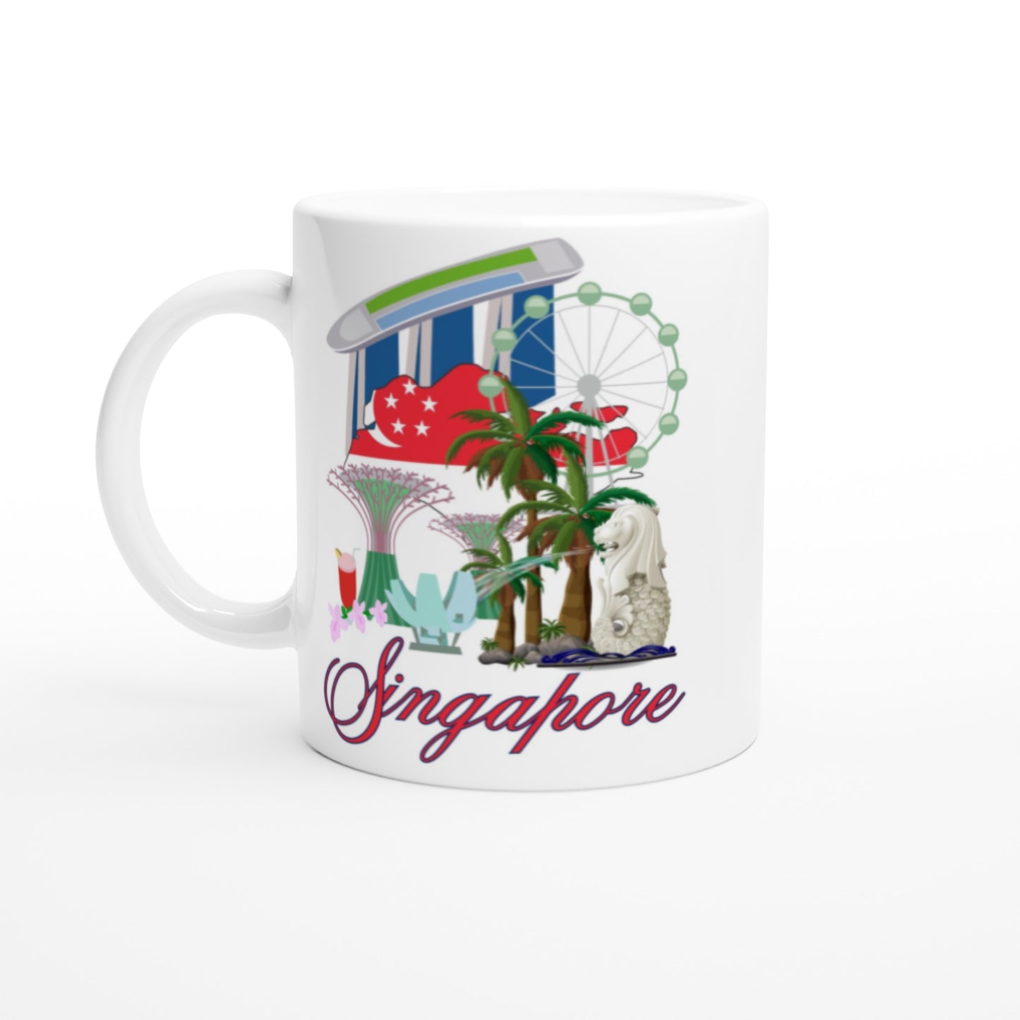 Singapore White 11oz Ceramic Mug