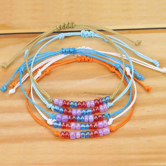 Versatile Large Bead Woven Bracelet