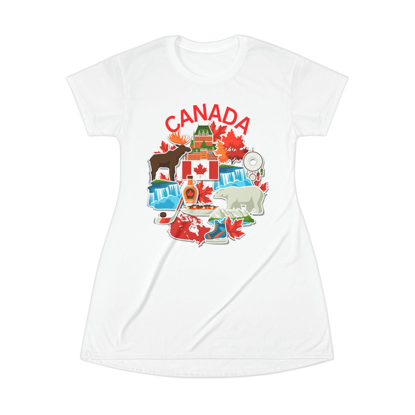 Canada Items T-Shirt Dress