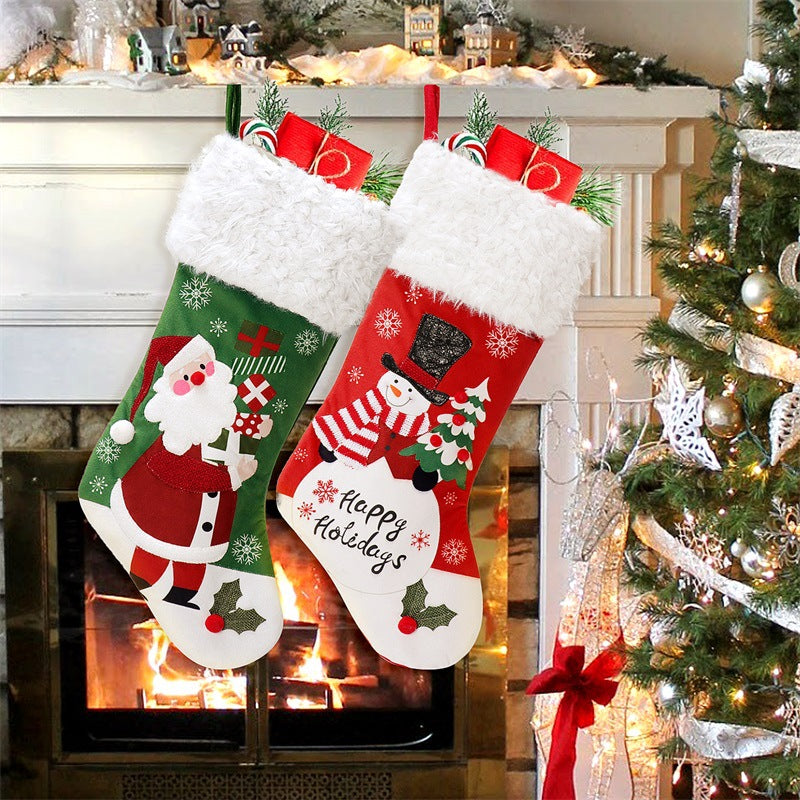 Christmas Decoration Supplies Flannel Gift Bag