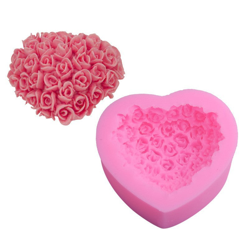 Valentines Day Gift Valentine's Day Love Rose Silicone Mould Home Supplies