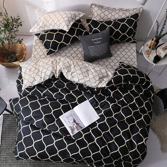 Quilt Duvet Cover 2 Pillow Cases 50x70cm Bedding Sets 3 Pcs