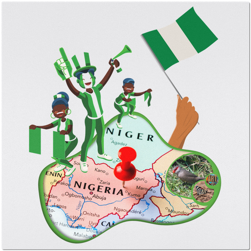 Nigeria Map Placemats