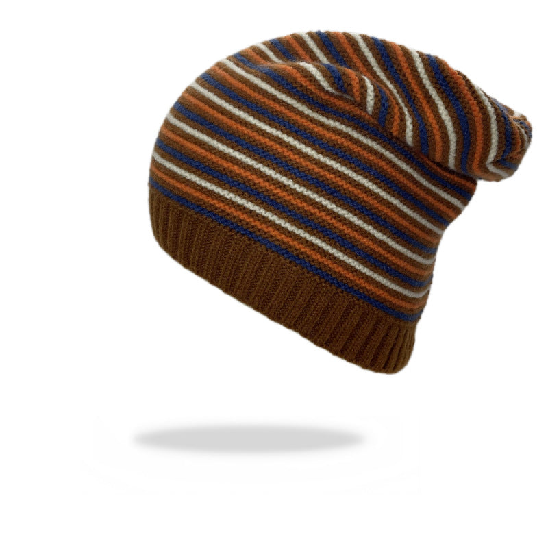 Striped Knitted Warm Woolen Hat