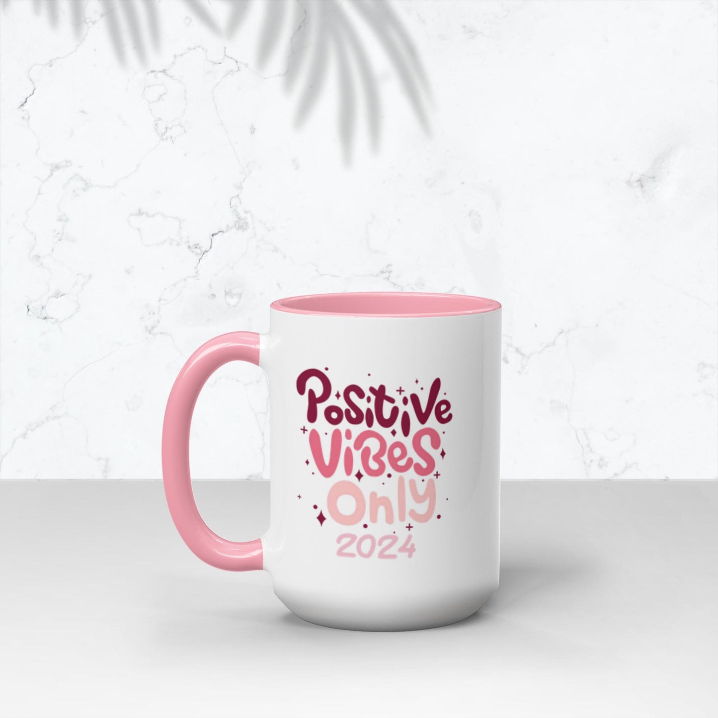 Positive Vibes 2024 Accent Mugs