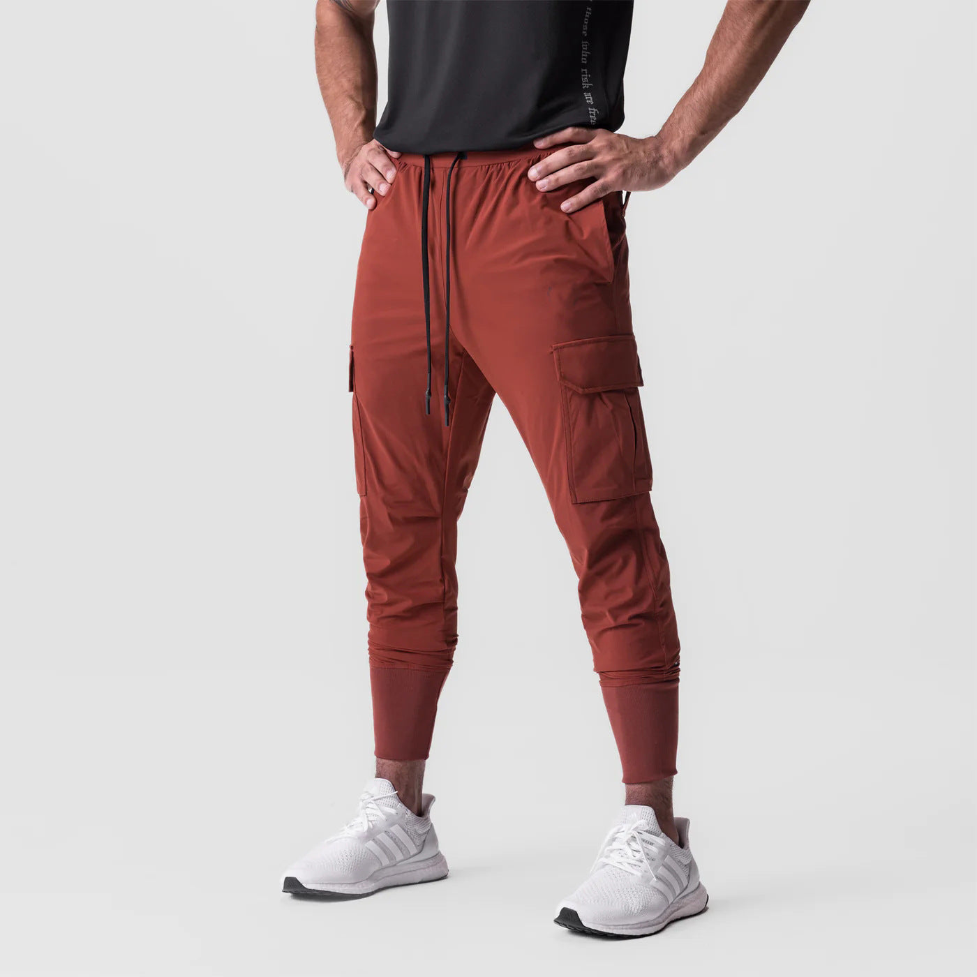 Muscle Men's Exercise Casual Pants Fitness Thin