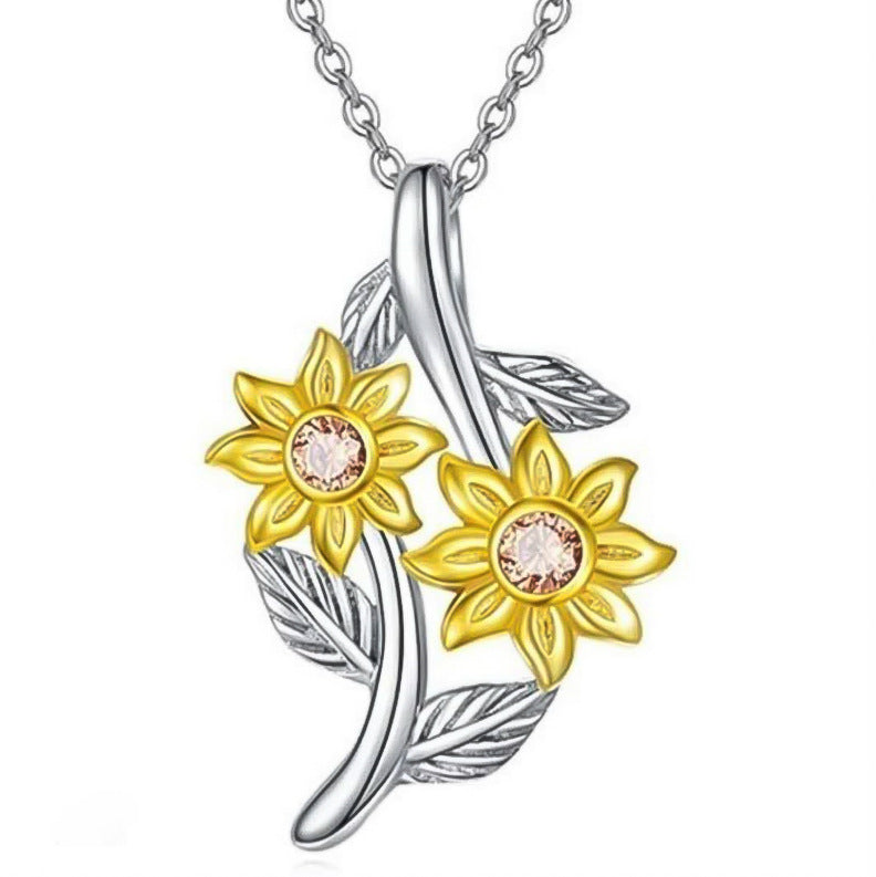 Sunflower Heart-shaped SmalPendant