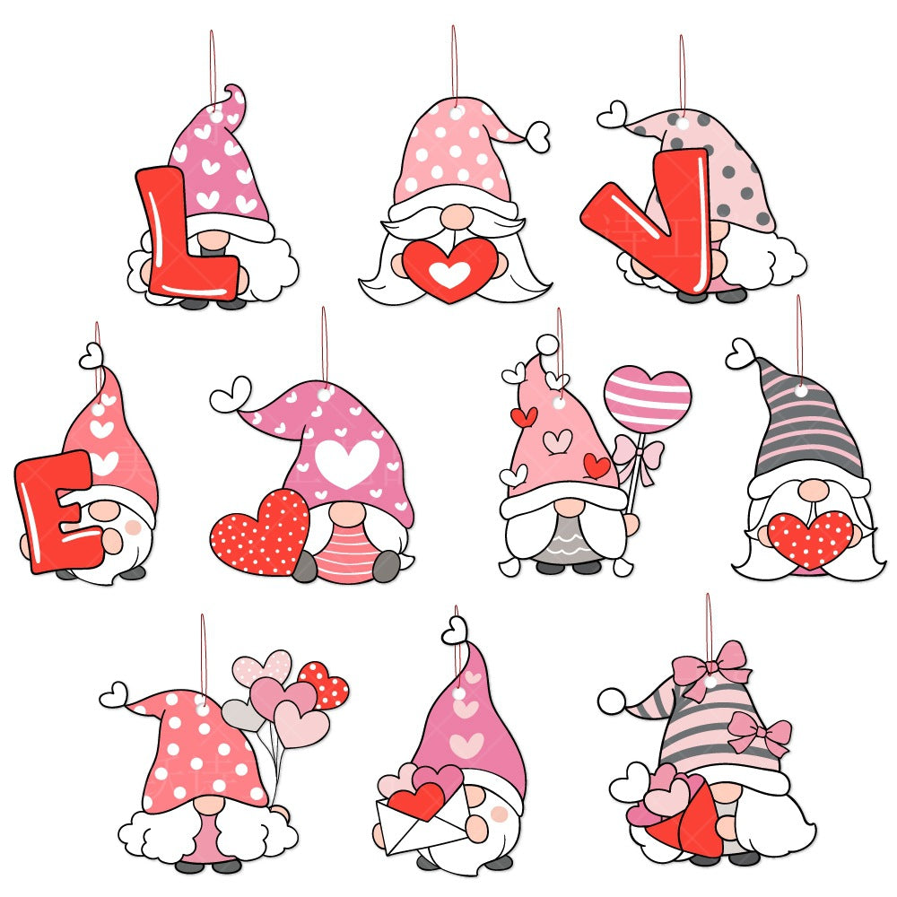 Valentine's Day Decoration Paper Ornaments