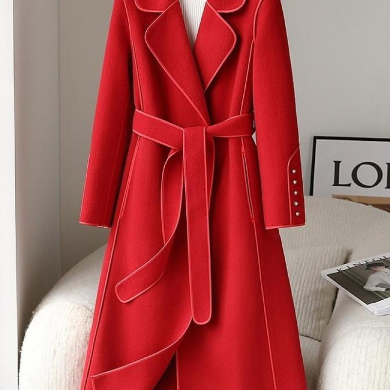 Women's Fashionable High-end Woolen Coat