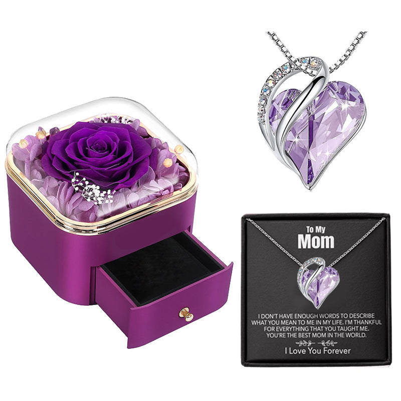 Valentines Day Rose Jewelry Storage Packaging Box