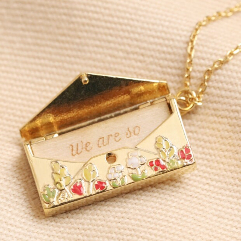 Small Box Pendant Necklace Ornament