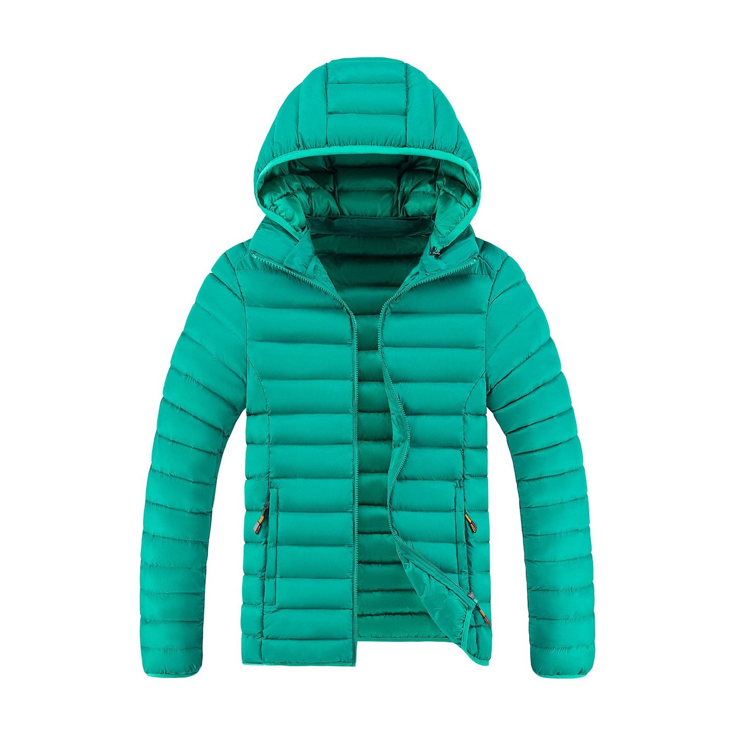 Slim-fit Lightweight Cotton-padded Plus Size Multi-color Down Jacket