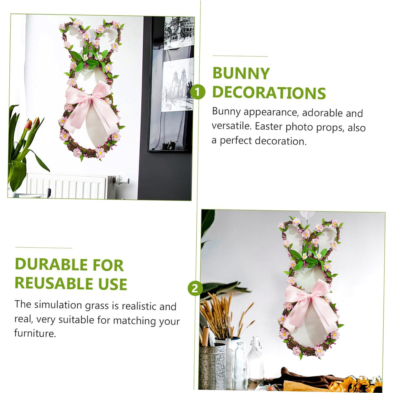 Easter Rabbit Garland Home Decoration Pendant