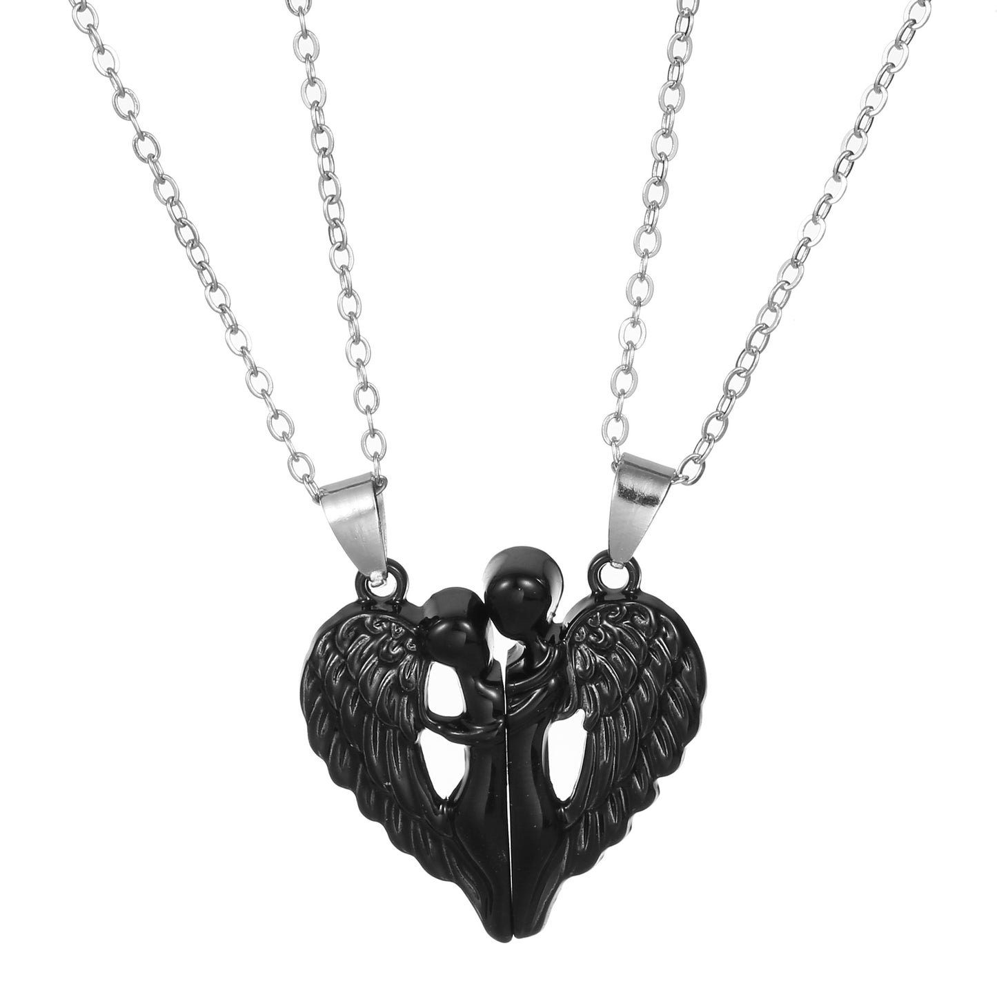 Angel Wings Hug Necklace Magnet Love Necklace Gift For Valentine's Day