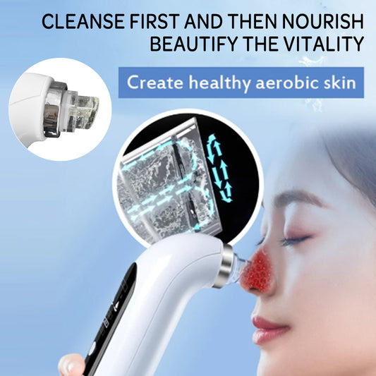 Skin Cleansing Oxygenation Cleanser Beauty Electric Blackhead Suction Instrument