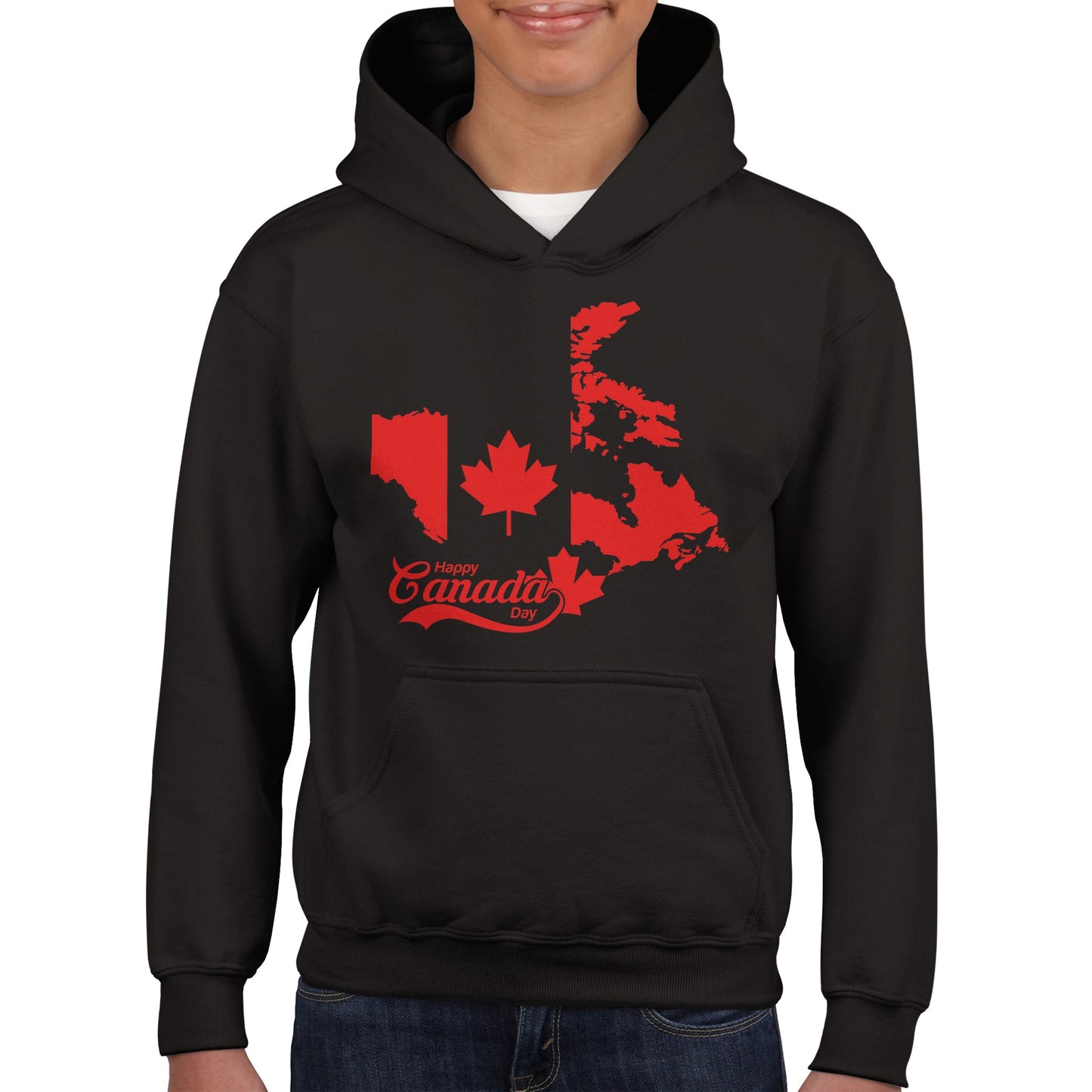 Happy Canada Day Classic Kids Pullover Hoodie